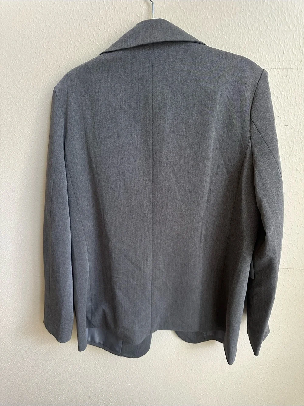 Motel Rocks Gray Blazer - Classic Single-Breasted Suit Jacket